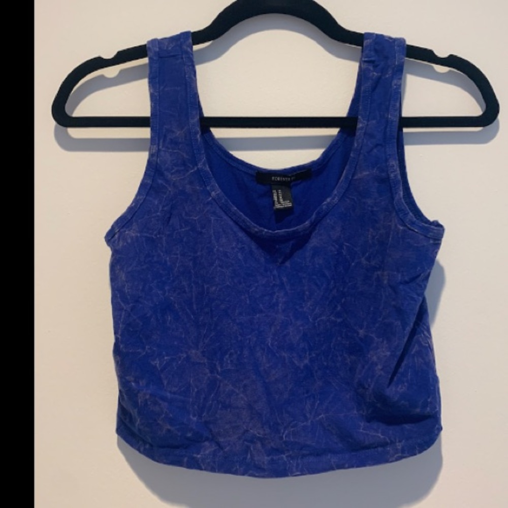 Blue Crop Top- Like New